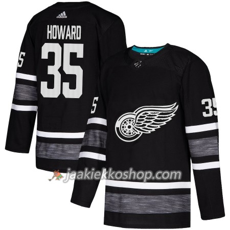 Miehille NHL Detroit Red Wings Pelipaita Jimmy Howard 35 Musta 2019 All-Star Adidas Authentic